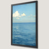 Tranquil Ocean Seascape Art Poster with Nautical Charm