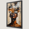 Abstract African Face Art Poster for Modern Decor