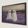 Lavender Ghosts Art Poster - Spooky Halloween Wall Decor