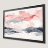 Watercolor Mountain Art Poster - Serene Landscape for Your Home