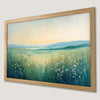 Hilly Flower Field Art Poster - Scenic Nature Wall Decor