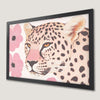 Pink Blossoms Leopard Art Poster - Stylish Wall Decor