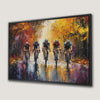Colorful Cycling Race Canvas Print Framed Wall Art