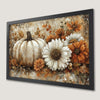 Rustic Pumpkin & Floral Art Poster - Autumn Harvest Decor