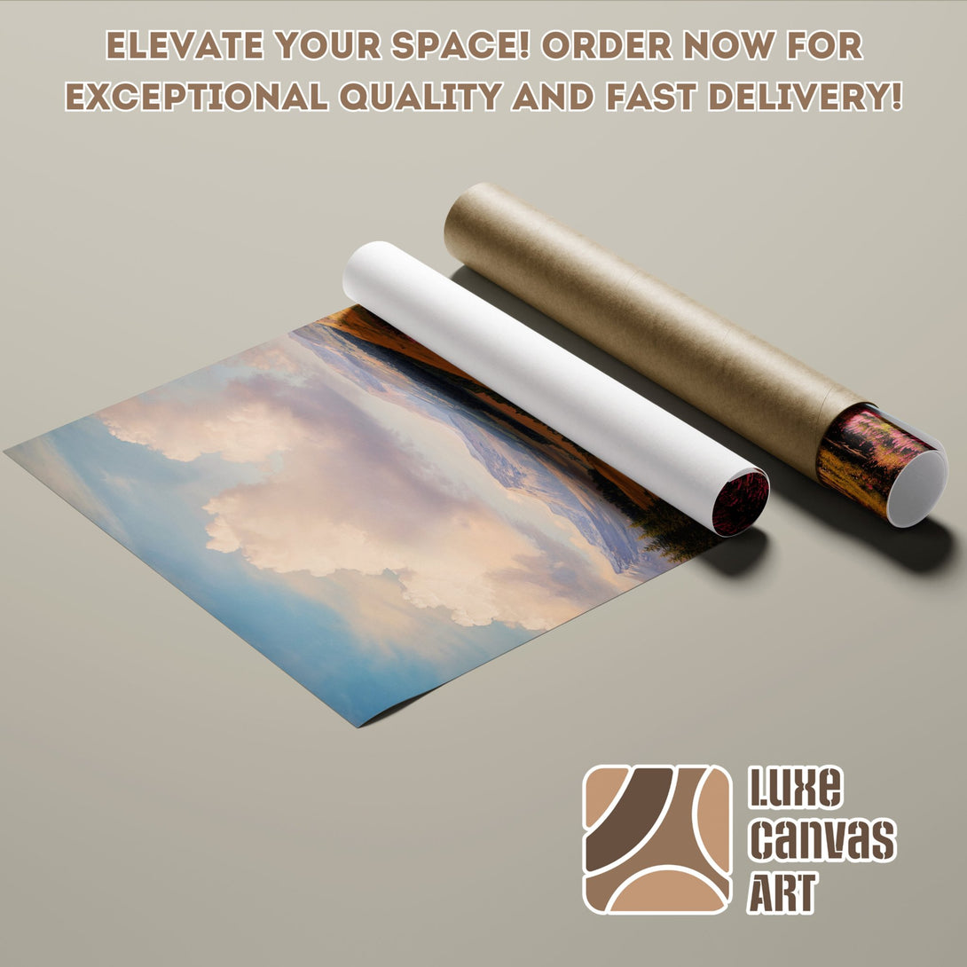 Poster Roll featuring a landscape scene with a soft color palette. Order your art today!