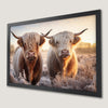 Highland Cow Art Poster for Farmhouse Decor