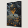 Fantasy Landscape Dark Medieval City Canvas Print Art
