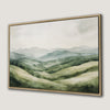 Peaceful Green Landscape Forest Scenery Canvas Print