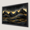 Surreal Mountain Landscape Art Poster - Dark Mountains Decor