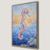 Vibrant Seahorse Marine Life Canvas Print