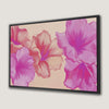 Vibrant Pink Floral Canvas Print for Modern Decor
