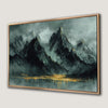 Serene Gothic Rocky Mountain Landscape Canvas Print