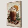 Holiday Beverage Festive Canvas Print for Xmas Kitchen Decor