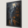 Gothic Cityscape Art Poster - Dark and Haunted Wall Decor