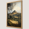 Serene Mountain Vista Art Poster - Rustic Decor for Your Home