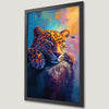 Leopard Portrait Art Poster for Nursery - Vibrant Wall Decor