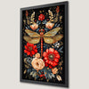 Dragonfly and Floral Art Poster - Botanical Beauty for Your Walls