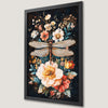 Dragonfly and Floral Elegance Art Poster for Home Decor
