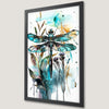 Dragonfly Watercolor Art Poster - Nature-Inspired Wall Decor