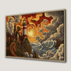 Dramatic Lighthouse Canvas Print with Stormy Sea