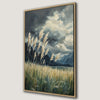 Dramatic Mountain Wilderness Sky Framed Canvas Print