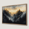 Dramatic Mountains Misty Canvas Print Nature Wall Art