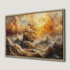 Dramatic Seascape with Sailing Ship Canvas Print Art