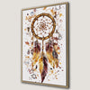 Dreamcatcher and Feathers Canvas Print Framed Art