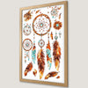 Dreamcatcher Art Poster: Bohemian Feathers for Your Walls