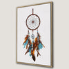 Dreamcatcher Bohemian Aesthetic Framed Canvas Print