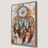 Dreamcatcher Ethnic Canvas Print with Feathers