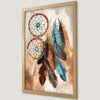 Dreamcatcher Feather Art Poster for Boho Chic Decor