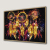 Dreamcatcher with Colorful Feathers Canvas Print Bohemian Wall Art