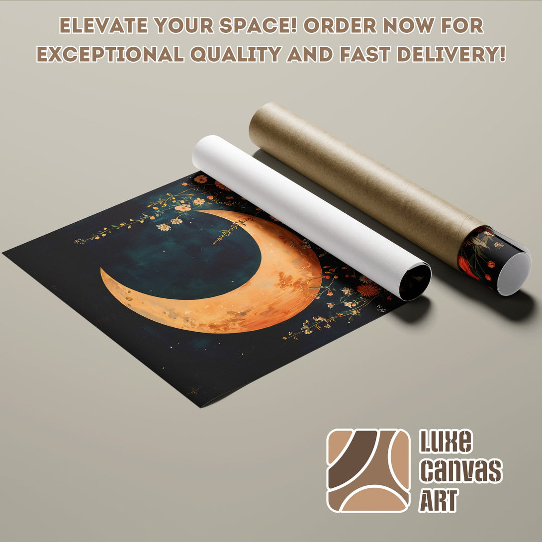 Poster Roll featuring a celestial design with a warm color palette, perfect for home decor.