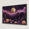 Dreamy Moonlit Mountainscape Canvas Print Night Sky Art