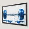 Dumbbell Art Poster for Home Gym | Motivational Wall Decor