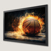 Dynamic Basketball Action Art Poster for Game Room