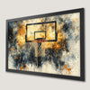 Dynamic Basketball Hoop Art Poster for Modern Decor