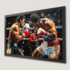 Dynamic Boxing Match Art Poster for the Ultimate Fan