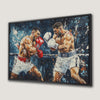 Dynamic Boxing Scene Canvas Print for Gym Decor