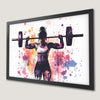 Dynamic Fitness Woman Lifting Poster - Motivational Gym Decor