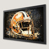 Dynamic Football Helmet Art Poster - Modern Sports Decor