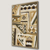 Earth Tone Geometric Patterns Canvas Print for Bohemian Decor