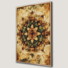 Earthy Tone Mandala Art Canvas Print with Geometric Patterns