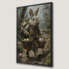 Easter Rabbit Explorer Canvas Print for Enchanted Decor