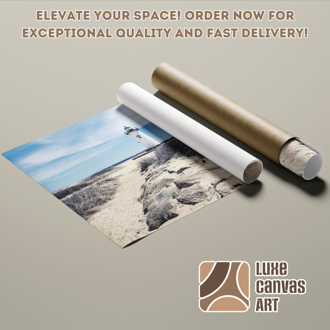 Lighthouse Poster Roll art print, neutral tones, ready to elevate your space. Order now!