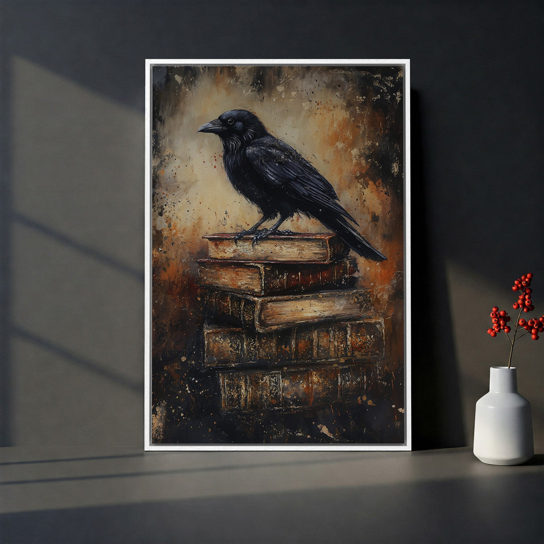 Framed Wall Art: Elegant portrait of hands adorned with jewelry, rich gold and emerald tones. Dark, moody aesthetic perfect for any interior.