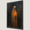 Eerie Candle Ghost Art Poster - Halloween Wall Decor
