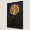 Eerie Forest Full Moon Mystical Canvas Print