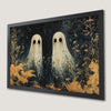 Eerie Ghostly Figures Art Poster for Halloween Decor
